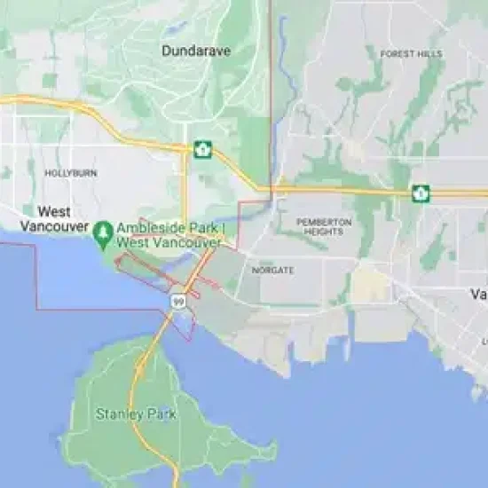 north-west-vancouver-map